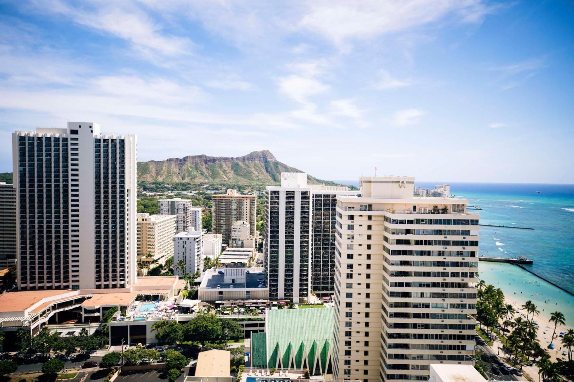 Aston Waikiki Beach Tower Χονολουλού Εξωτερικό φωτογραφία Waikiki skyline
